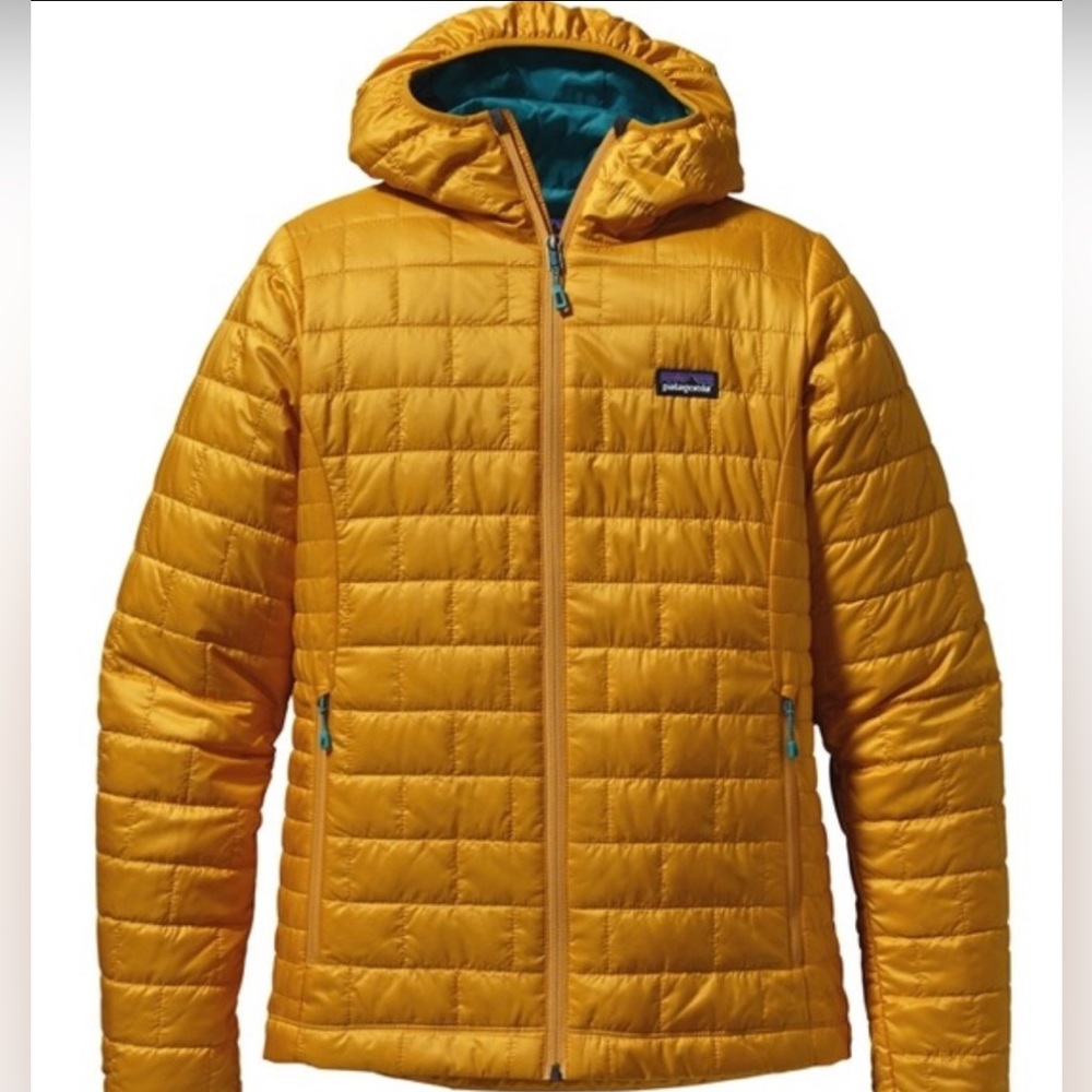 Patagonia Hooded Nano Puff Jacket -Amber/Mustard Color